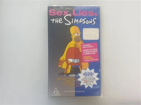 THE SIMPSONS SEX Lies VHS Tape Video Cassette PicClick AU