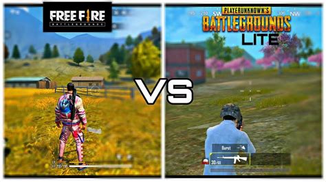 Pubg Mobile Lite Vs Free Fire YouTube