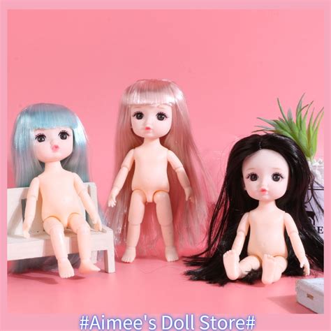 New Cm Pouting Bjd Doll D Big Eyes Movable Jointed Naked Body Cute Beauty Toys With Mold