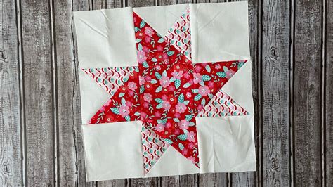 Modifieddouble Friendship Star Quilt Block Tutorial Youtube