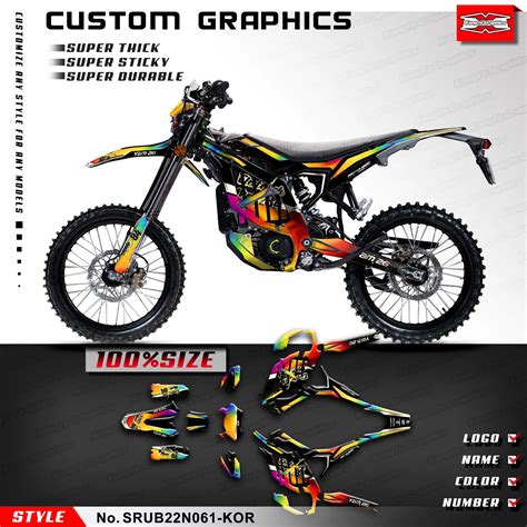 Kungfu Graphics Racing Motocicleta Adesivos Para Sur Ron Ultra Bee Dirt