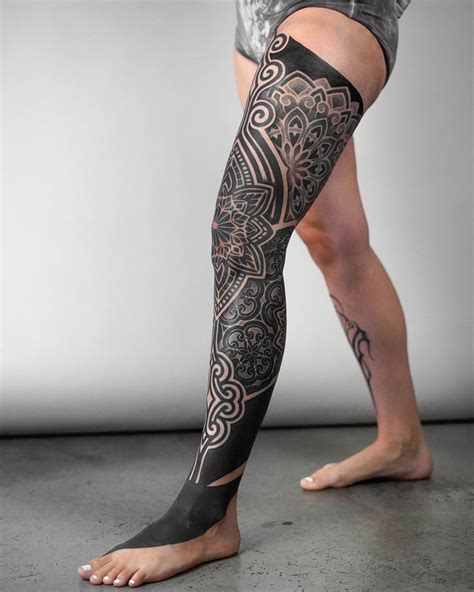 bold  beautiful leg tattoo designs youll love