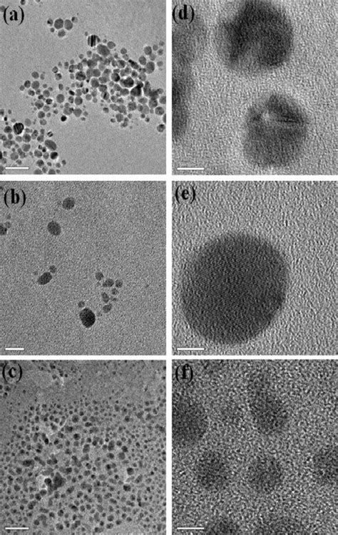 TEM Images Of AgNPs A S 1 Scale Bar 50nm B S 2 Scale Bar 20nm