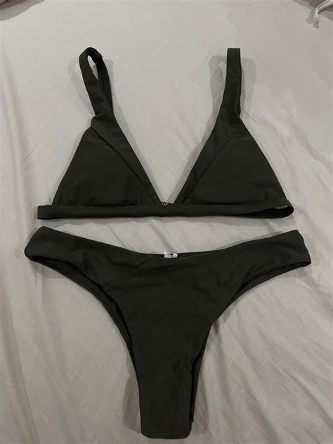 Army Green Bikini Women S Fashion Swimwear Bikinis Swimsuits On