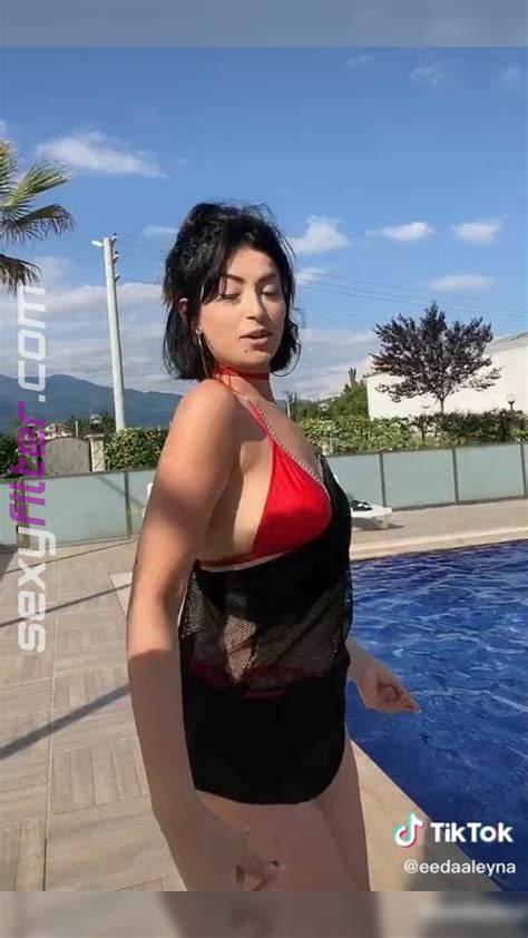 Hot Eda Aleyna In Red Bikini Top At The Swimming Pool Sexyfilter