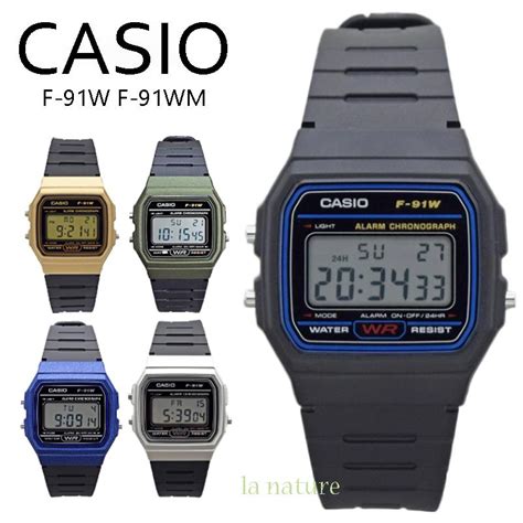 スタンダード デジタル CASIO 軽量 薄型 腕時計 国内正規品 メンズ レディース 子ども チープカシオ F-91W F-91WM ...