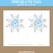 Snowflake Banner Printable Snowflake Baby Shower Banner Snowflake ...