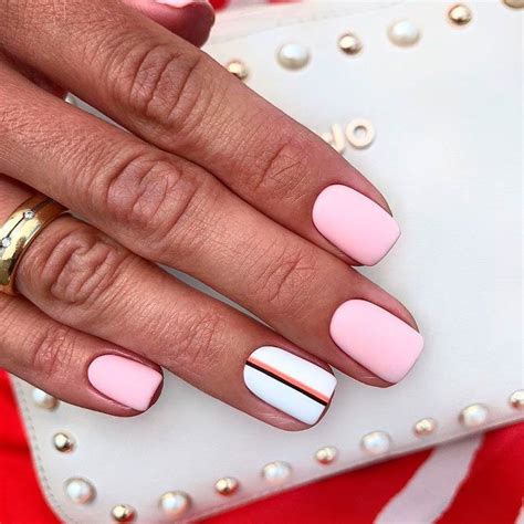Manis That Will Make You Adore Squoval Nails Squoval Nails Nude Nail Designs Summer Nails