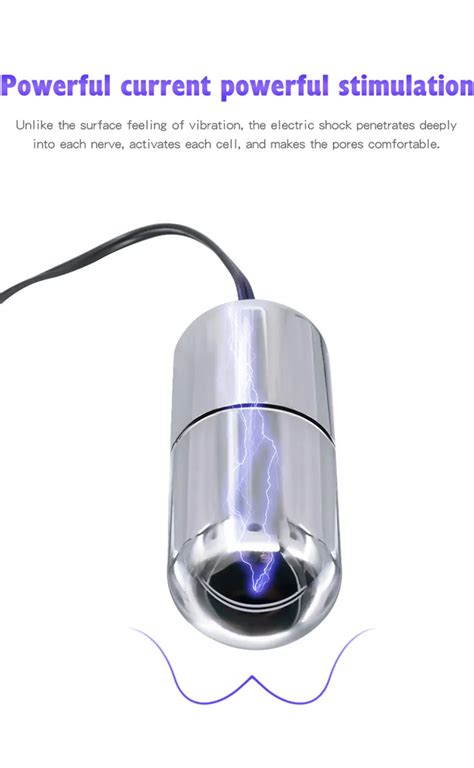 Electric Shock Sex Toys Bullet Vibrator Anal Butt Prostate Massager Electro Anal Beads For