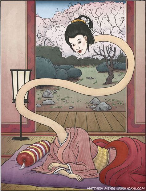 Rokurokubi Japanese Urban Legends Japanese Folklore Japanese Art