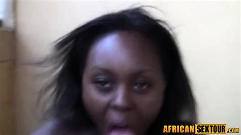 Cute African Babe Gave A Perfect Blowjob To Huge Cock White Best Friend