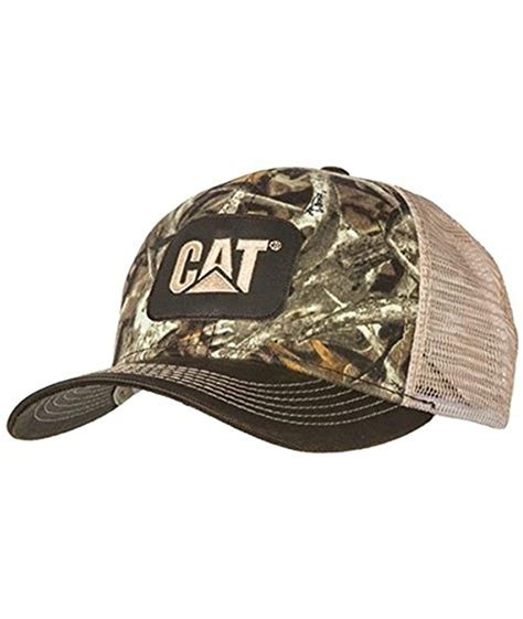 Caterpillar CAT Equipment Snapback Camo Camouflage Hunting Mesh Cap Hat