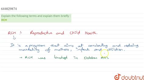 explain   terms  explain  briefly rch