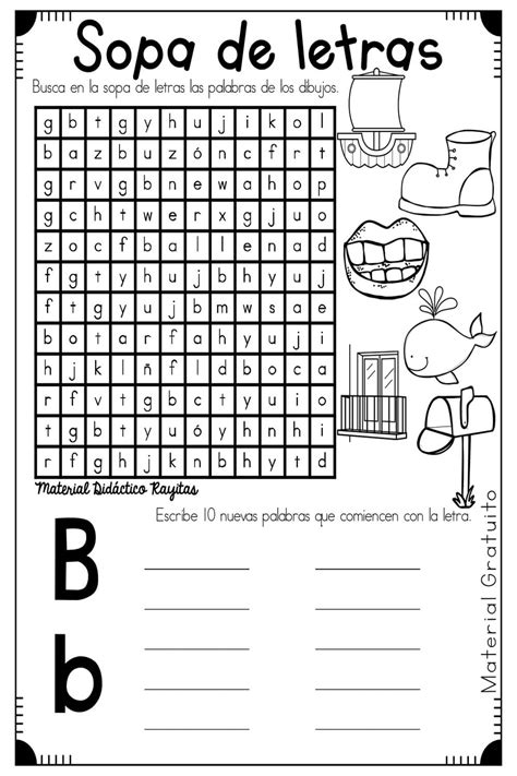 Sopa De Letras Del Abecedario Materiales Educativos Para Maestras