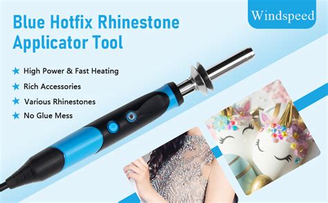 Windspeed Upgrade Hotfix Rhinestone Applicator Tool Rapid Heating Hot Fix Setter For Bedazzler
