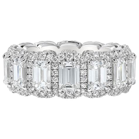 emerald cut diamond with unique band 8