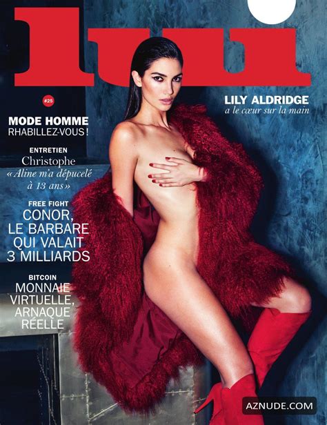 Lily Aldridge Nude In Lui Magazine Cover AZNude