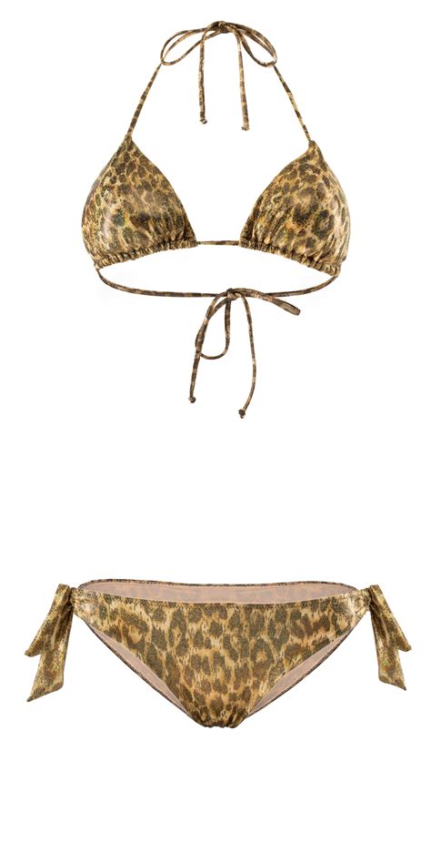 Bikini Jungle Anna Sabrina Triangle Top And Comfort Fit Bottom Two Piece Swimsuit 2021