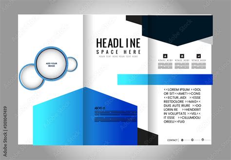 professional business  fold flyer template corporate brochure