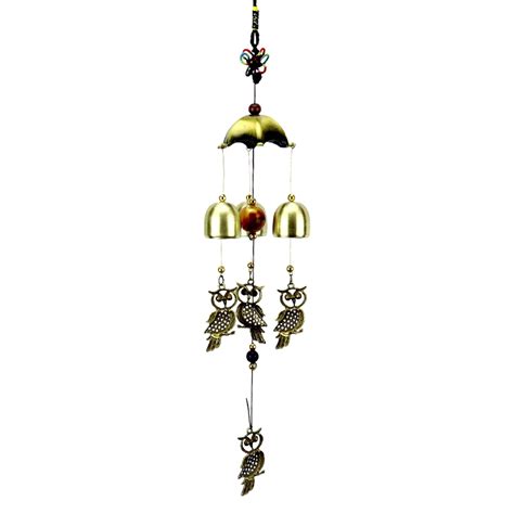 Yzengfg Owl Wind Chimes Outdoor Indoor Decor Deep Tone Memorial Wind