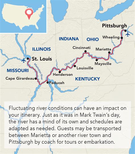 ACL-Mississippi-Ohio-River-Itinerary-Map - Sunstone Tours & Cruises