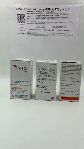 Taffic Biktarvy Tablets 50 Mg 200 Mg 25 Mg At Rs 2400 Bottle In