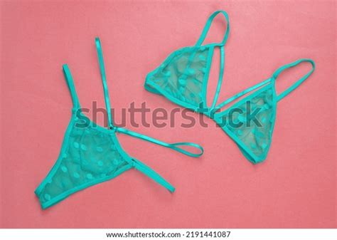 Set Blue Sexy Lingerie On Pink Stock Photo 2191441087 Shutterstock