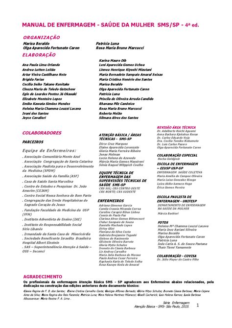 Saude Da Mulher Enfermagem