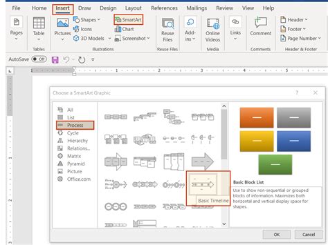 How To Make A Timeline In Word Free Template