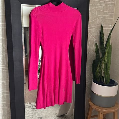 Naked Wardrobe Dresses New Naked Wardrobe Pink Sweater Dress Poshmark