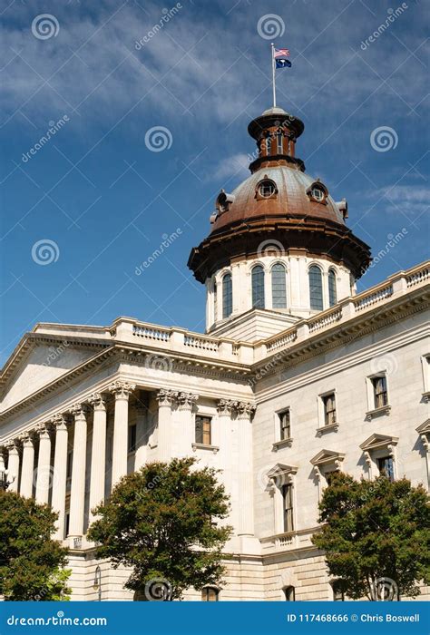 Ornate Architecture at the South Carolina State House in Columbia Stock ...