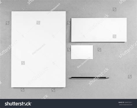 Blank Stationery Template Placing Your Design Stock Photo 584972911 ...