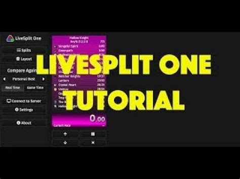 livesplit  tutorial youtube