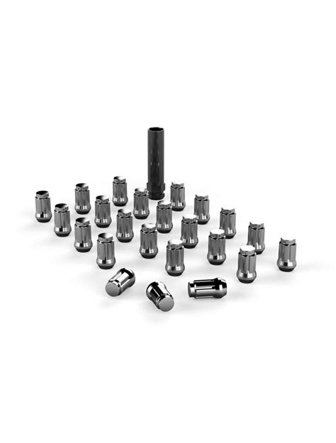 Teraflex Spline Drive Lug Nut Kit 12x20 Chrome 23 Pcs