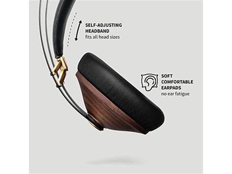 Meze 99 Classics Walnut Gold Wired Over Ear Headphones With Mic And