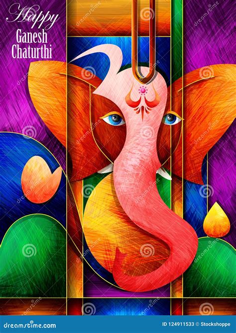 Lord Ganapati Para El Fondo Feliz Del Festival De Ganesh Chaturthi