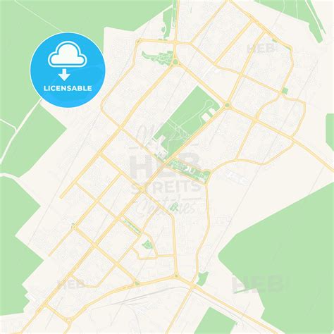 nizhnekamsk russia vector map classic colors hebstreits