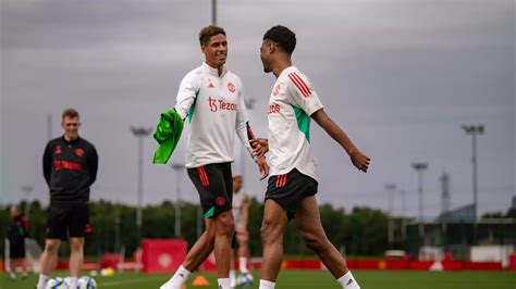 Man Utd Players Enjoy Rondos During Pre Season Training Session 10 July