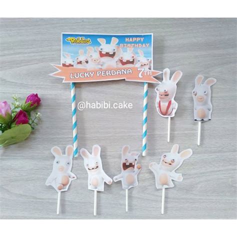 Jual Cake Topper Rabbits Invasion Hiasan Kue Rabbits Invasion