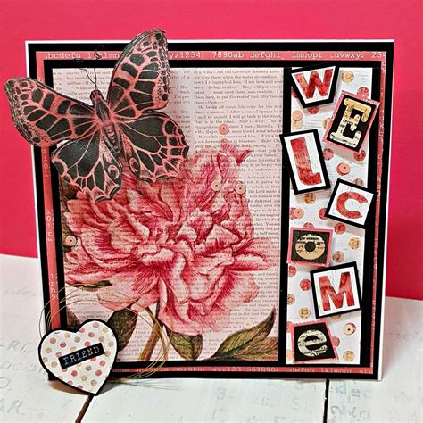 A Welcome Card (and freebies) | Jennifer Kray - Paper and Stuff