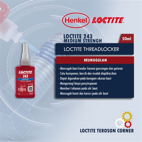 Jual Cairan Lem Baut Berkekuatan Normal Loctite Ml Shopee