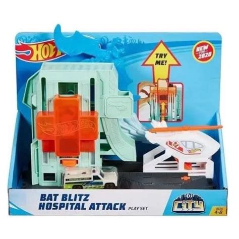 Pista Hot Wheels City Ataque Do Morcego No Hospital Mattel Shopee Brasil