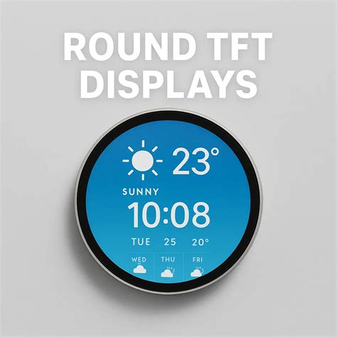 Round TFT Displays | Powerful Circular Screen Solutions