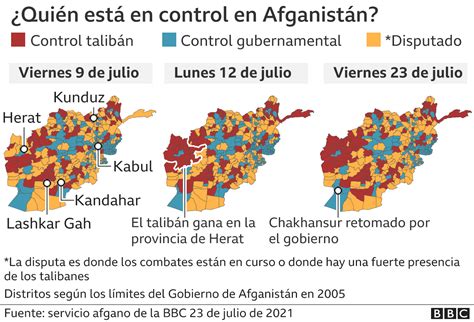 Los Mapas Que Muestran Cómo El Talibán Ha Recuperado La Mitad De