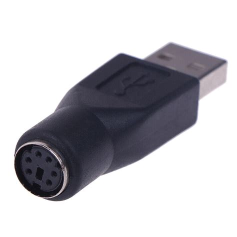 2 Stück PS 2 Stecker auf USB Buchse Port Adapter Konverter für PC