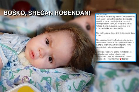 MALENI BORAC DANAS SLAVI PRVI ROĐENDAN Podeljene divne vesti Boško