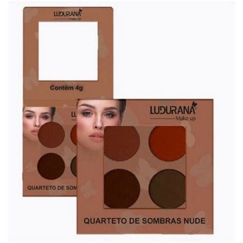 Quarteto De Sombras Matte Nude Quadrado G Ludurana B