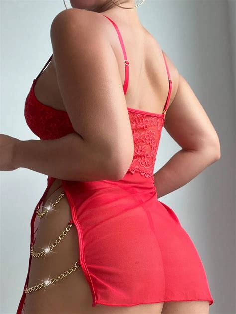 Shop Our New Transparent Sex Lingerie Set With Flower Lace