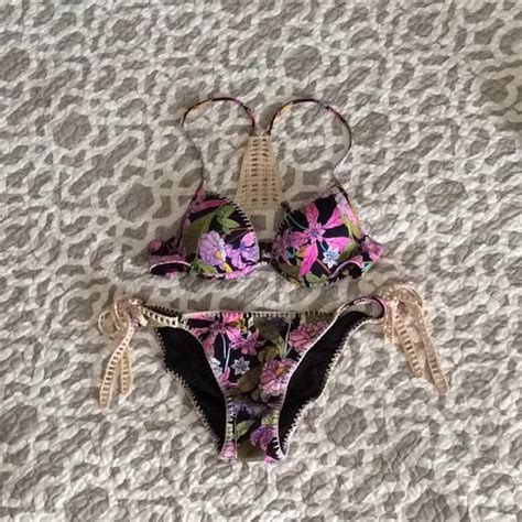 Swim Vs Floral Pushup Bikini B Topmedium Bottom Poshmark