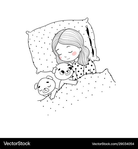 Sleeping Girl Drawing